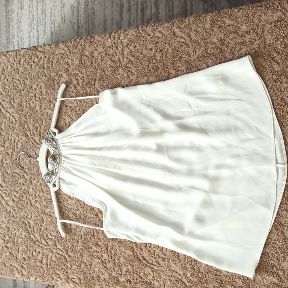 top cream size xs ramy brook  satin veronica